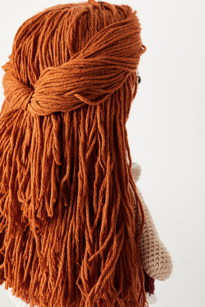 Charlotte Large Crochet Doll | Handmade with Organic Cotton Yarn