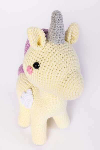 Sadie the Unicorn | Handmade with Organic Cotton Yarn