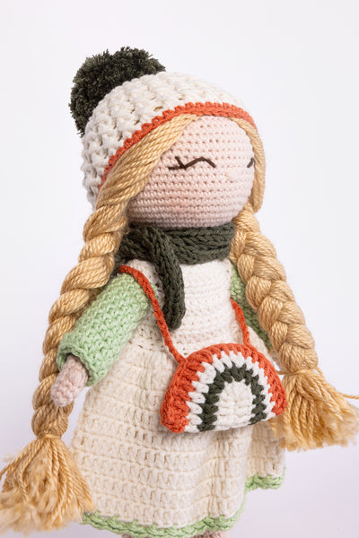 Lily Large Crochet Doll | Handmade with Organic Cotton Yarn