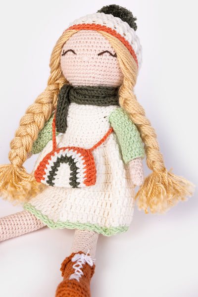 Lily Large Crochet Doll | Handmade with Organic Cotton Yarn