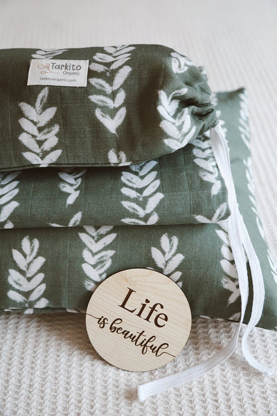 Personalised Organic Cotton Bedding Set | Botanical