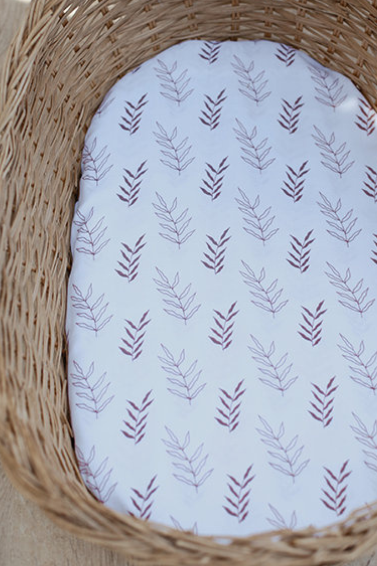 Personalised Organic Cotton Large Muslin Swaddle | Leaves | 120x120 cm