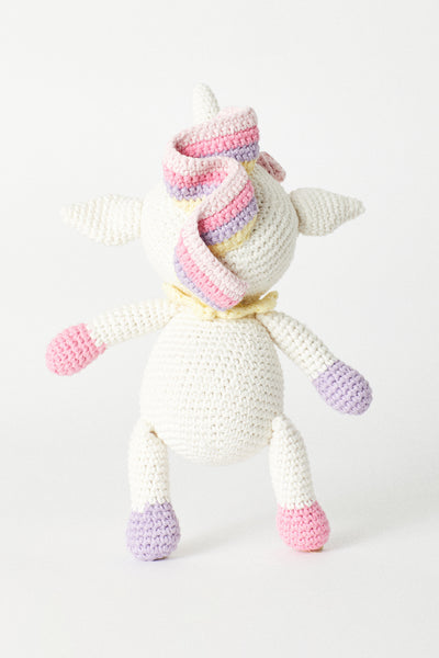 Unicorn Crochet Doll | Handmade with Organic Cotton Yarn