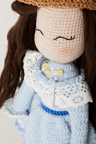 Anais Large Crochet Doll | Handmade with Organic Cotton Yarn